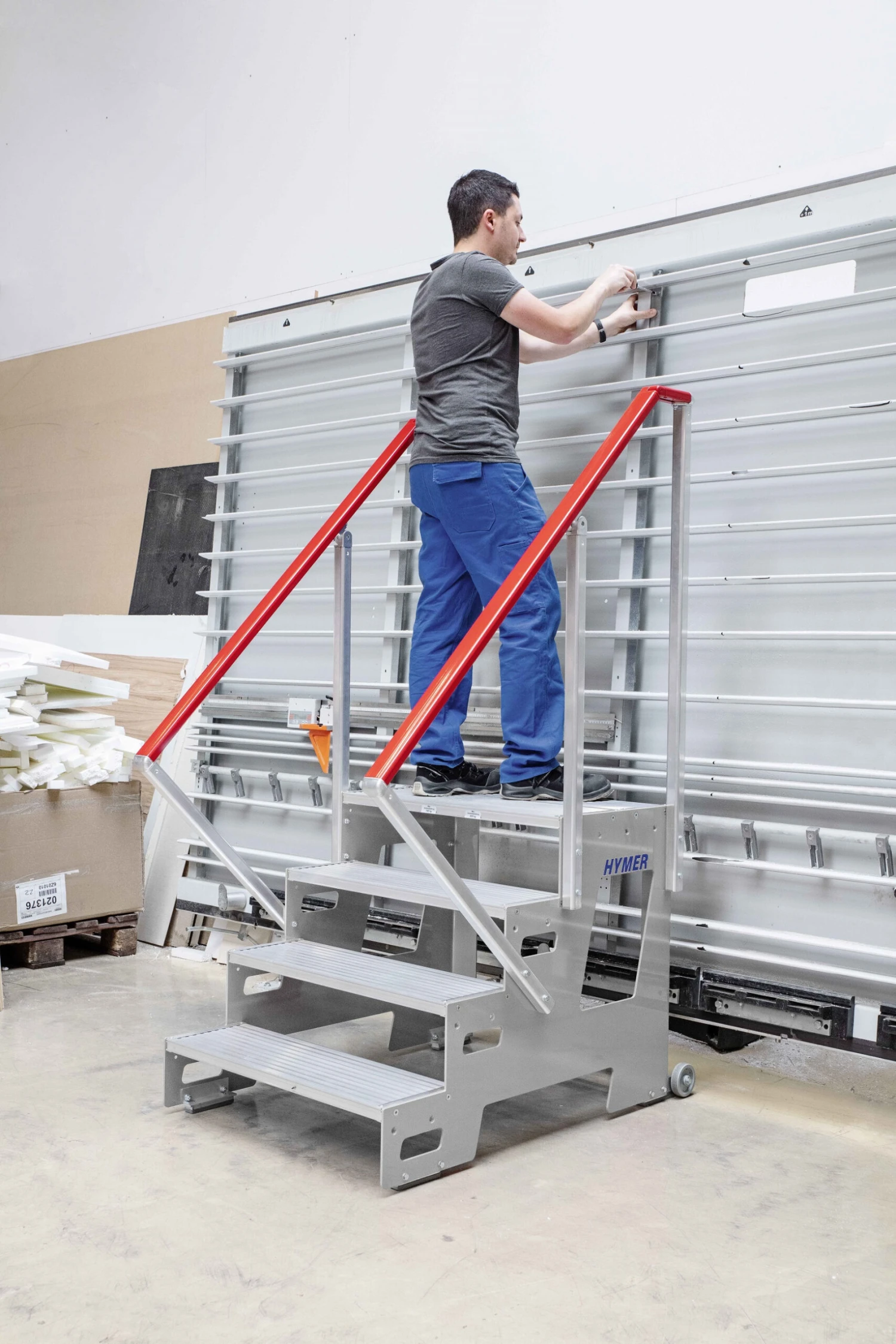 Industrietritt Nach DIN EN 14183 - 3 Stufen - 600 Mm Breit 2 Industrietritt Nach DIN EN 14183 - 3 Stufen - 600 Mm Breit – Bild 2