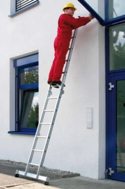 Klappleiter 2-teilig Mit Nivello®-Traverse - 2x4 Sprossen -Leiterwerkzeug Geschäft anwendung7e3ce