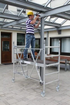 Klappgerüst, Plattformgröße 0,75 X 1,80 M -Leiterwerkzeug Geschäft anwendungdb313