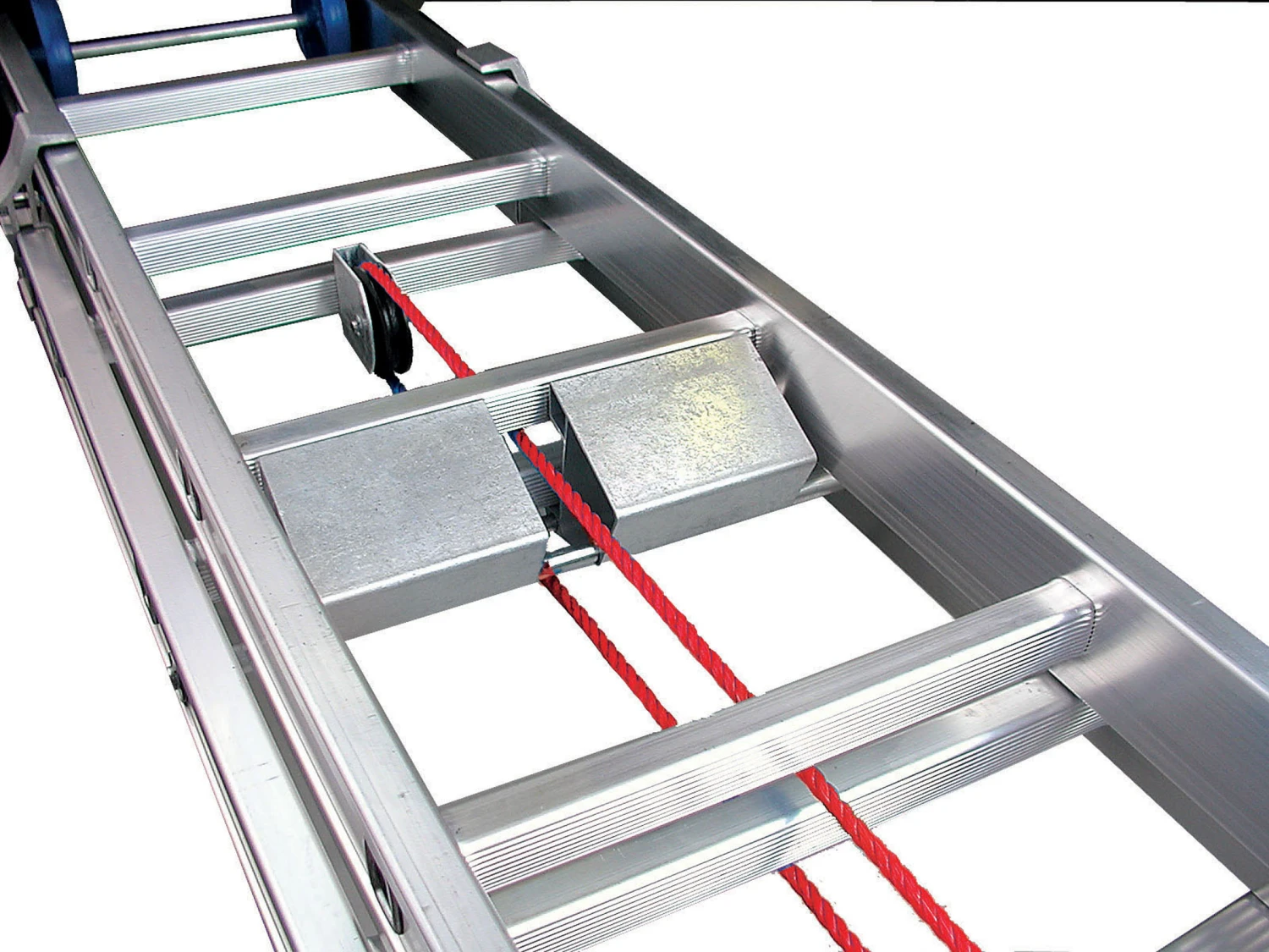 Ernst Seilzugleiter Industrieausführung, 2-teilig Geschweißt, 2x12 Sprossen/Stufen 2 Ernst Seilzugleiter Industrieausführung, 2-teilig Geschweißt, 2x12 Sprossen/Stufen – Bild 2