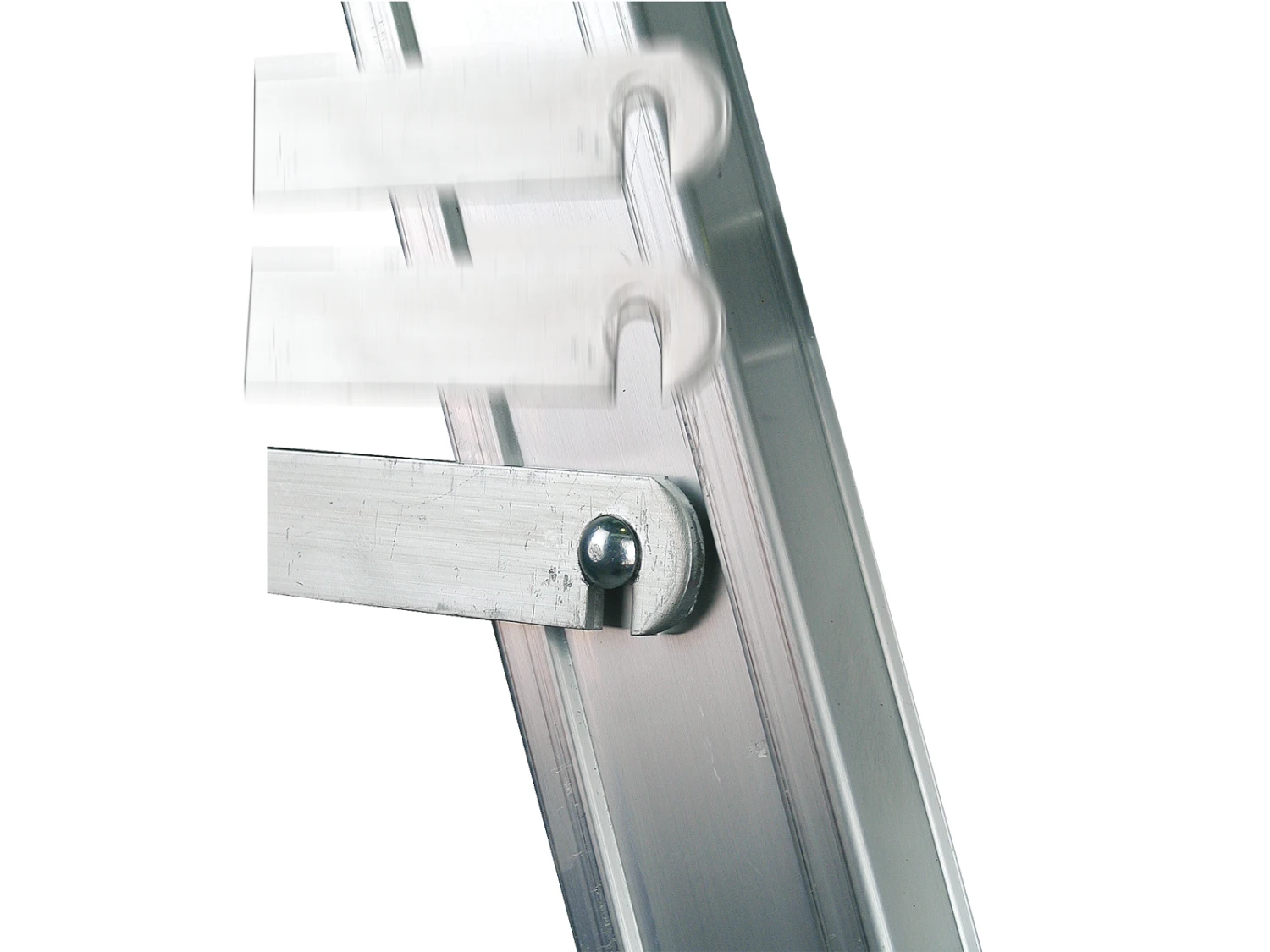 Ernst Stufenstehleiter Beidseitig Begehbar Mit Federdruckrollen, Aussteifungsstreben Und Antirutschbelag Beidseitig, 2x2 Stufen 3 Ernst Stufenstehleiter Beidseitig Begehbar Mit Federdruckrollen, Aussteifungsstreben Und Antirutschbelag Beidseitig, 2x2 Stufen – Bild 3