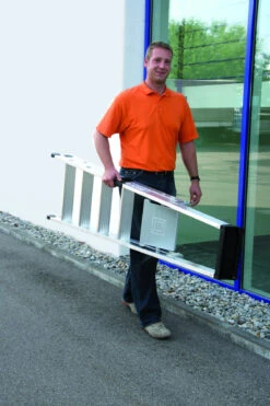 Stufen-Stehleiter Einseitig Begehbar Mit Relax Step®, 3 Stufen -Leiterwerkzeug Geschäft bequemer transport11210