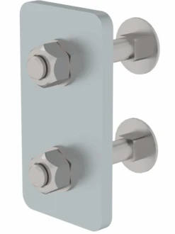 Schienenbefestigung Für Leitersprossen, Edelstahl V4A (1.4571)