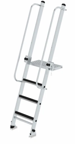 Stufen-Baugrubenleiter Mit Handlauf