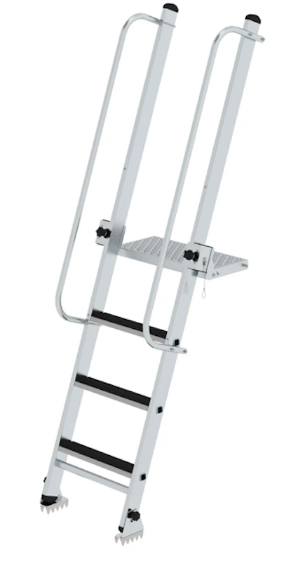 Stufen-Baugrubenleiter Mit Handlauf 1 Stufen-Baugrubenleiter Mit Handlauf