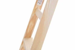 Holz-Stufenstehleiter, Beidseitig Begehbar, 2x4 Stufen -Leiterwerkzeug Geschäft buchenholzstufend44e8