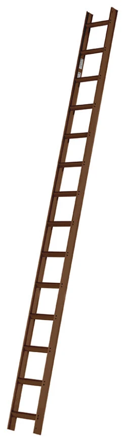 Dachauflegeleiter Aus Aluminium (sepiabraun) - 7 Sprossen -Leiterwerkzeug Geschäft dachauflageleiter alu sepiabraun beschichtet 14 sprossen38cb3