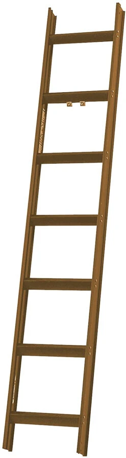 Dachauflegeleiter Aus Aluminium (sepiabraun) - 7 Sprossen