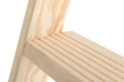Holz-Stufenstehleiter, Beidseitig Begehbar, 2x4 Stufen -Leiterwerkzeug Geschäft detail stufen6d10a
