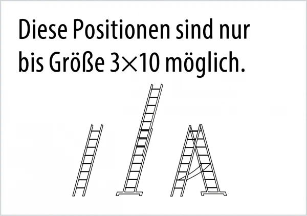 Mehrzweckleiter, Dreiteilig - 3x6 Sprossen 8 Mehrzweckleiter, Dreiteilig - 3x6 Sprossen – Bild 8