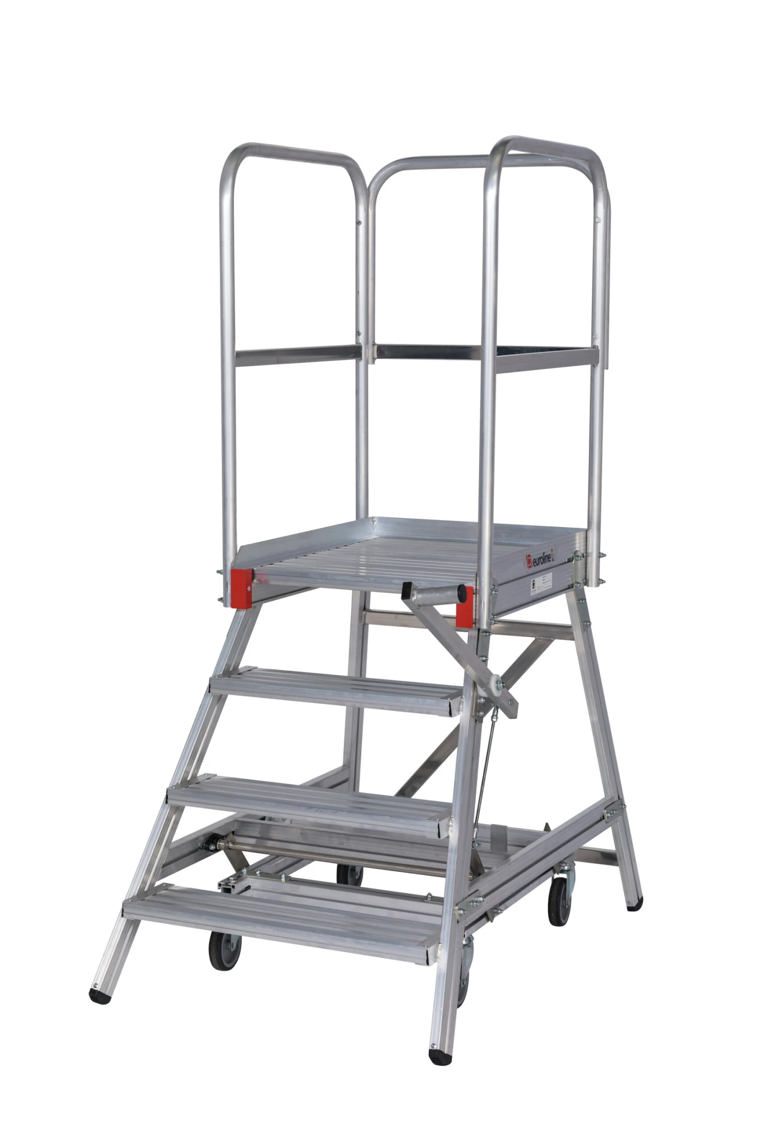 Nr. 51503 Premium-Line Mobile Podesttreppe Einseitig Begehbar Mit Zentralfeststellung 4 Stufen 1 Nr. 51503 Premium-Line Mobile Podesttreppe Einseitig Begehbar Mit Zentralfeststellung 4 Stufen