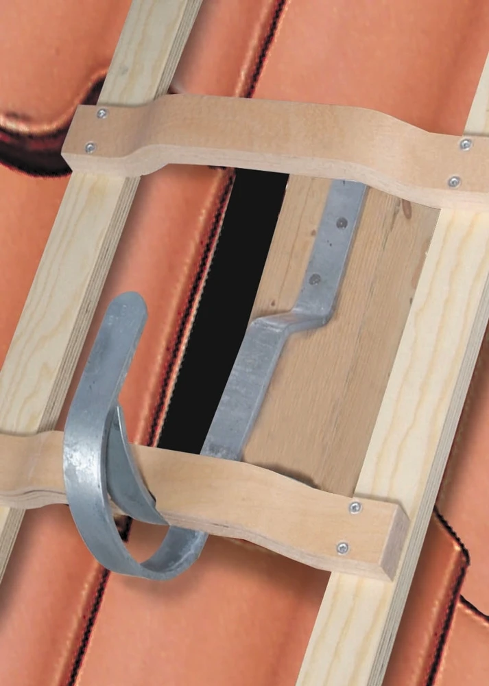 Nr. 11101 Holz-Dachdeckerauflegeleiter 8 Sprossen 3 Nr. 11101 Holz-Dachdeckerauflegeleiter 8 Sprossen – Bild 3