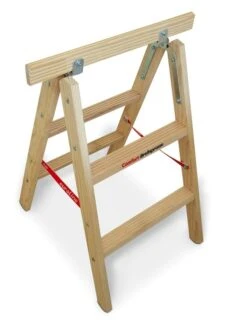 Nr. 11504 Holz-Tapezierbock Mit Comfort-Breitsprosse