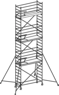 Fahrgerüst Mit Ausleger Nach DIN EN 1004 - Standhöhe 1,25 M 15 Fahrgerüst Mit Ausleger Nach DIN EN 1004 - Standhöhe 1,25 M -Leiterwerkzeug Geschäft fahrger st standh he 6 25 m0afec