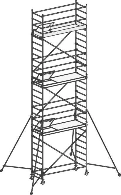 Fahrgerüst Mit Ausleger Nach DIN EN 1004 - Standhöhe 1,25 M 6 Fahrgerüst Mit Ausleger Nach DIN EN 1004 - Standhöhe 1,25 M – Bild 6