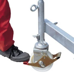 Gerüsttyp 9511 Mit Fahrbalken, Verschiebbar - Arbeitshöhe 3,15 M -Leiterwerkzeug Geschäft fahrger st typ 9511 mit fahrbalken verschiebbar mit auslegern standardausf hrung69ad7