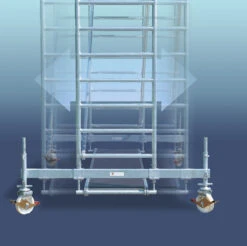 Gerüsttyp 9511 Mit Fahrbalken, Verschiebbar - Arbeitshöhe 3,15 M -Leiterwerkzeug Geschäft fahrger st typ 9511 mit fahrbalken verschiebbar mit auslegern standardausf hrungb868b