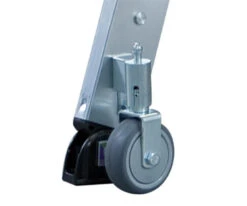 Stufen-Stehleiter Einseitig Begehbar Mit Rollen, 3 Stufen -Leiterwerkzeug Geschäft federrollenab31a