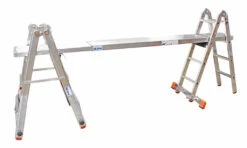 TeleVario Sprossen-Gelenk-Teleskopleiter Mit 4 Holmverlängerungen 4x4 Sprossen/Stufen -Leiterwerkzeug Geschäft gelenk teleskopleiter als arbeitsb hne7be74