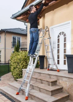 TeleMatic Sprossen-Gelenk-Teleskopleiter 4x4 Sprossen/Stufen 17 TeleMatic Sprossen-Gelenk-Teleskopleiter 4x4 Sprossen/Stufen -Leiterwerkzeug Geschäft gelenk teleskopleiter242d6