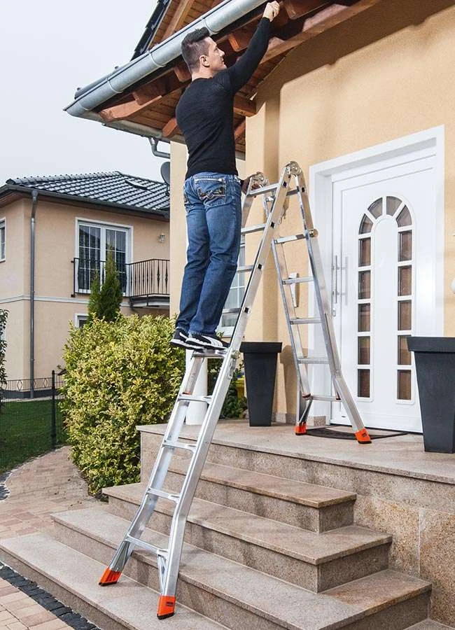 TeleMatic Sprossen-Gelenk-Teleskopleiter 4x4 Sprossen/Stufen 9 TeleMatic Sprossen-Gelenk-Teleskopleiter 4x4 Sprossen/Stufen – Bild 9