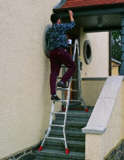 TeleMatic Sprossen-Gelenk-Teleskopleiter 4x4 Sprossen/Stufen 15 TeleMatic Sprossen-Gelenk-Teleskopleiter 4x4 Sprossen/Stufen -Leiterwerkzeug Geschäft gelenk teleskopleiterc1119