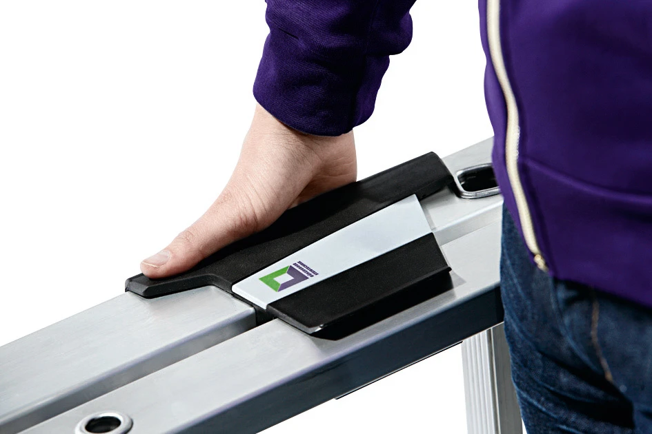 Stufen-Stehleiter, Einseitig Begehbar, Mit Clip-step R13, 3 Stufen 3 Stufen-Stehleiter, Einseitig Begehbar, Mit Clip-step R13, 3 Stufen – Bild 3