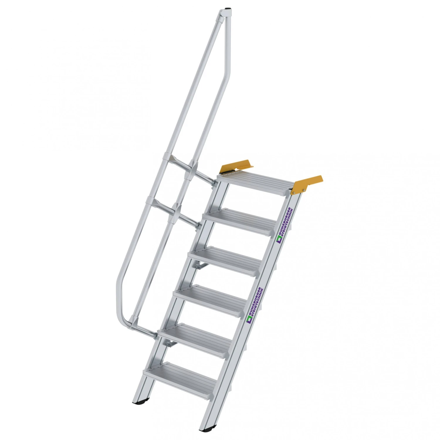 Aluminium-Treppe 60°, Stufenbreite 600 Mm, 4 Stufen 4 Aluminium-Treppe 60°, Stufenbreite 600 Mm, 4 Stufen – Bild 4