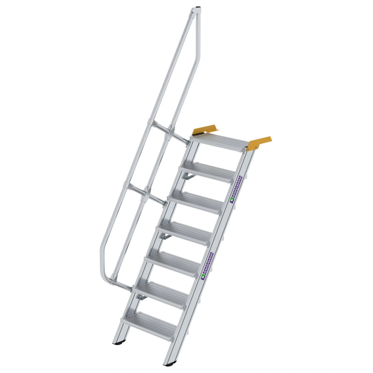 Aluminium-Treppe 60°, Stufenbreite 600 Mm, 4 Stufen 5 Aluminium-Treppe 60°, Stufenbreite 600 Mm, 4 Stufen – Bild 5