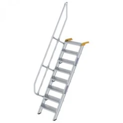 Aluminium-Treppe 60°, Stufenbreite 600 Mm, 4 Stufen 15 Aluminium-Treppe 60°, Stufenbreite 600 Mm, 4 Stufen -Leiterwerkzeug Geschäft guenzburger 60 grad treppe handlauf 600208