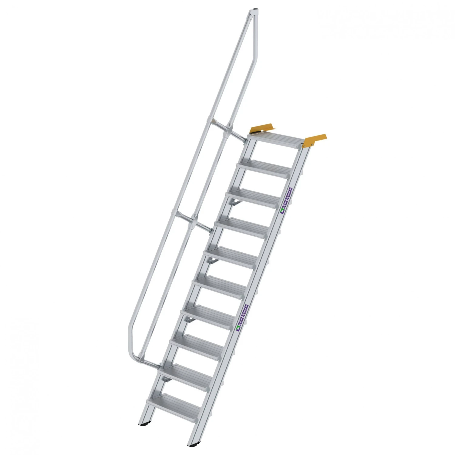 Aluminium-Treppe 60°, Stufenbreite 600 Mm, 4 Stufen 8 Aluminium-Treppe 60°, Stufenbreite 600 Mm, 4 Stufen – Bild 8