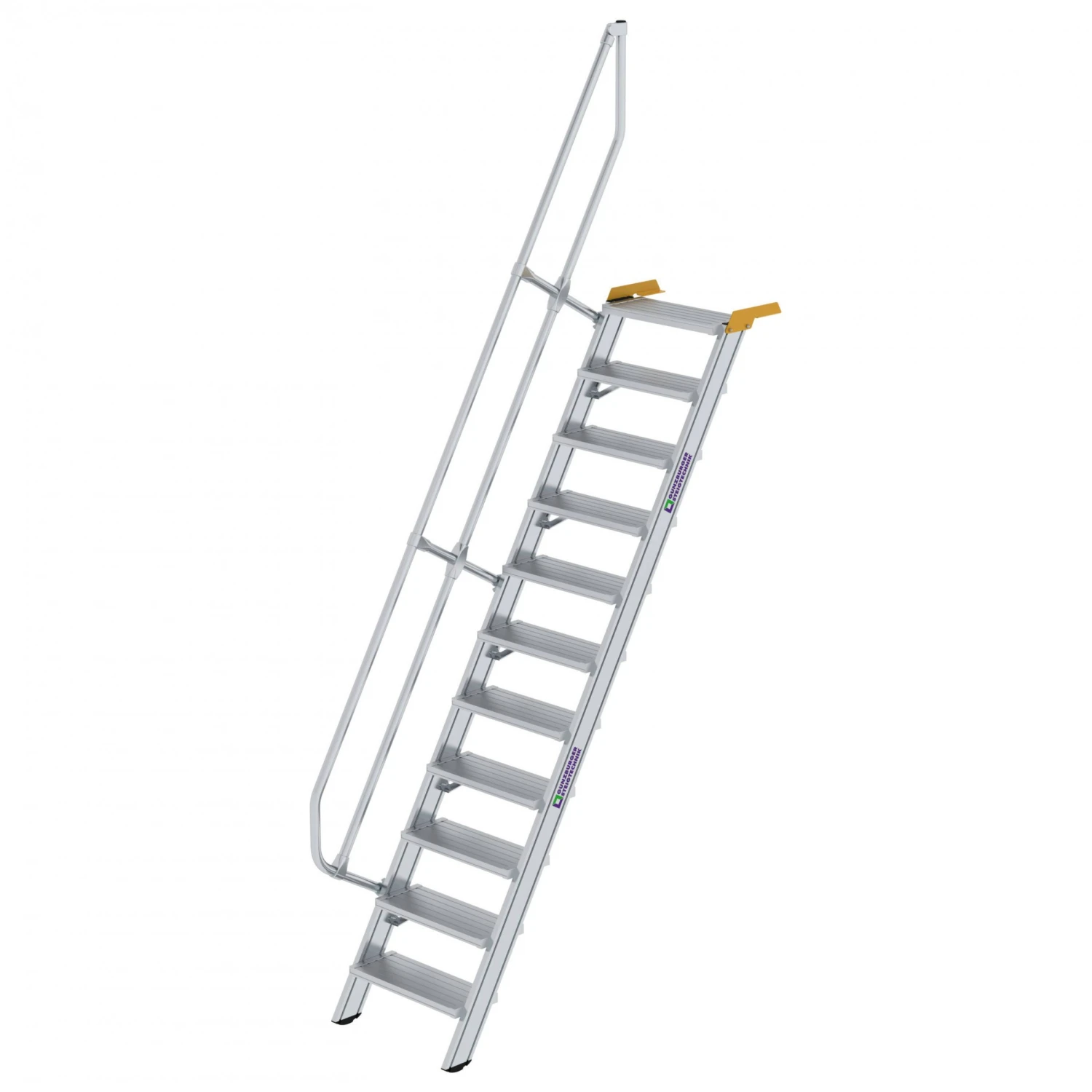 Aluminium-Treppe 60°, Stufenbreite 600 Mm, 4 Stufen 9 Aluminium-Treppe 60°, Stufenbreite 600 Mm, 4 Stufen – Bild 9