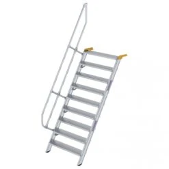 Aluminium-Treppe 60°, Stufenbreite 1000 Mm, 4 Stufen 16 Aluminium-Treppe 60°, Stufenbreite 1000 Mm, 4 Stufen -Leiterwerkzeug Geschäft guenzburger 60 grad treppe handlauf 600329