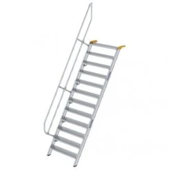 Aluminium-Treppe 60°, Stufenbreite 1000 Mm, 4 Stufen 19 Aluminium-Treppe 60°, Stufenbreite 1000 Mm, 4 Stufen -Leiterwerkzeug Geschäft guenzburger 60 grad treppe handlauf 600332