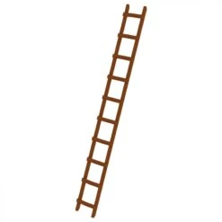 Dachdecker-Auflegeleiter Aus Holz 10 Sprossen