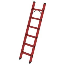 Stufen-Anlegeleiter GFK Ohne Traverse, 6 Stufen