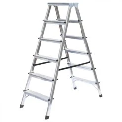 Haushaltsstehleiter Beidseitig Begehbar, 2 X 3 Stufen -Leiterwerkzeug Geschäft guenzburger haushaltsleiter beidseitig begehbar 11166