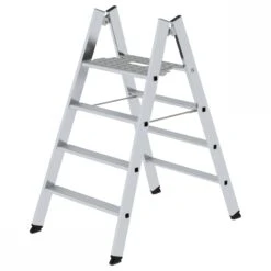 Klapptritt Beidseitig Begehbar, Alu Natur, 3 Stufen 10 Klapptritt Beidseitig Begehbar, Alu Natur, 3 Stufen -Leiterwerkzeug Geschäft guenzburger klapptritt beidseitig aluminium 050184