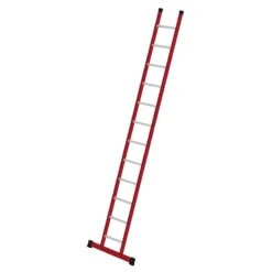 Sprossen-Anlegeleiter GFK/Alu Mit Traverse 12 Sprossen