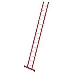 Sprossen-Anlegeleiter GFK/Alu Mit Traverse 12 Sprossen -Leiterwerkzeug Geschäft guenzburger kunststoff anlegeleiter elektriker traverse 035314