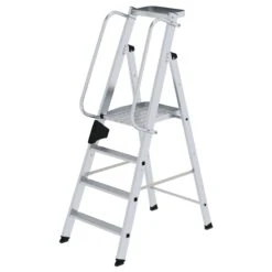 Aluminium-Stehleiter, Einseitig Begehbar 4 Stufen