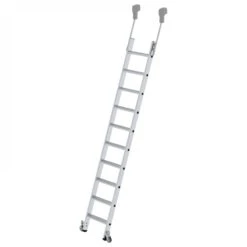 Aluminium-Regalleiter, Fahrbar, 6 Stufen -Leiterwerkzeug Geschäft guenzburger regelleiter stufen fahrbar 041410