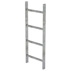 Schachtleiter Aus Stahl, Feuerverzinkt, Außenbreite 440 Mm, 4 Sprossen