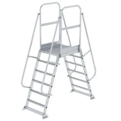 Aluminium-Überbrückung, Beidseitig Begehbar, Stationär, 4 Stufen -Leiterwerkzeug Geschäft guenzburger ueberbrueckung beidseitig 6 stufen 303406