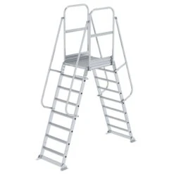 Aluminium-Überbrückung, Beidseitig Begehbar, Stationär, 4 Stufen -Leiterwerkzeug Geschäft guenzburger ueberbrueckung beidseitig 8 stufen 303408