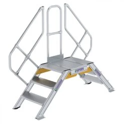Aluminium-Überstieg 45°, Stufenbreite 600 Mm, 3 Stufen