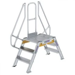 Aluminium-Überstieg 60°, Stufenbreite 600 Mm, 3 Stufen