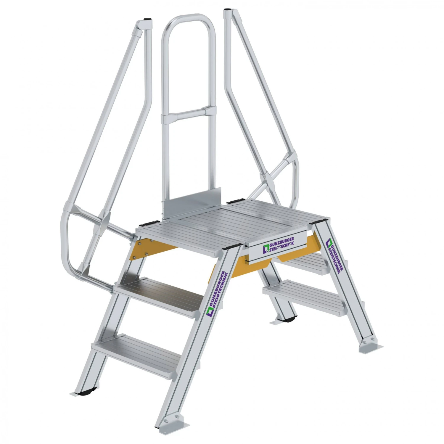 Aluminium-Überstieg 60°, Stufenbreite 600 Mm, 3 Stufen 1 Aluminium-Überstieg 60°, Stufenbreite 600 Mm, 3 Stufen