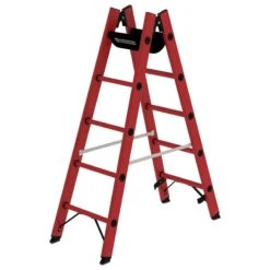 Vollkunststoff-Sprossen- Stehleiter 2x4 Sprossen -Leiterwerkzeug Geschäft guenzburger vollkunststoff stehleiter sprossen 036405