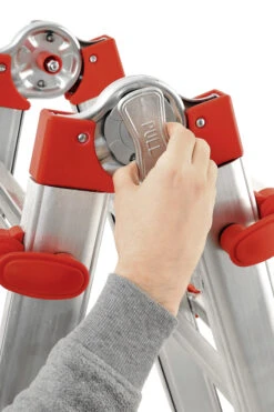 HAILO M80 Multifunktions-Teleskopleiter - 4x6 Sprossen -Leiterwerkzeug Geschäft hailo mtl aluminium multifunktions teleskopleiter 4x6 sprossenf2b39